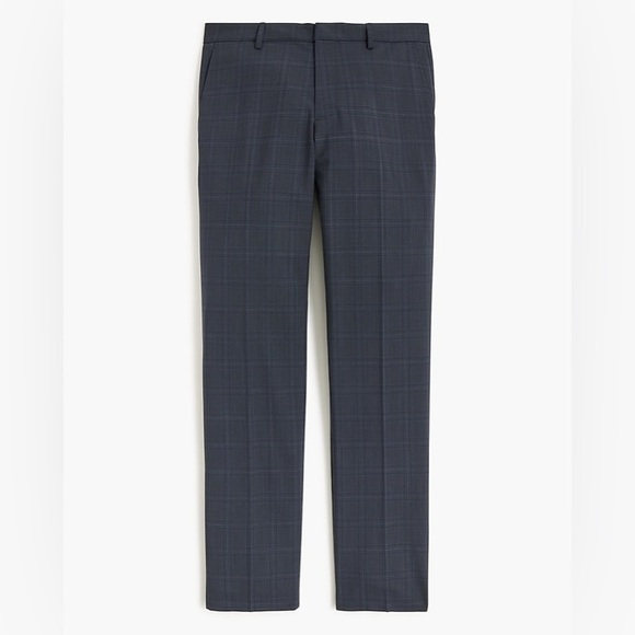 J Crew Factory Thompson pant AP879 32/30 Dark blue gray plaid - Picture 3 of 8